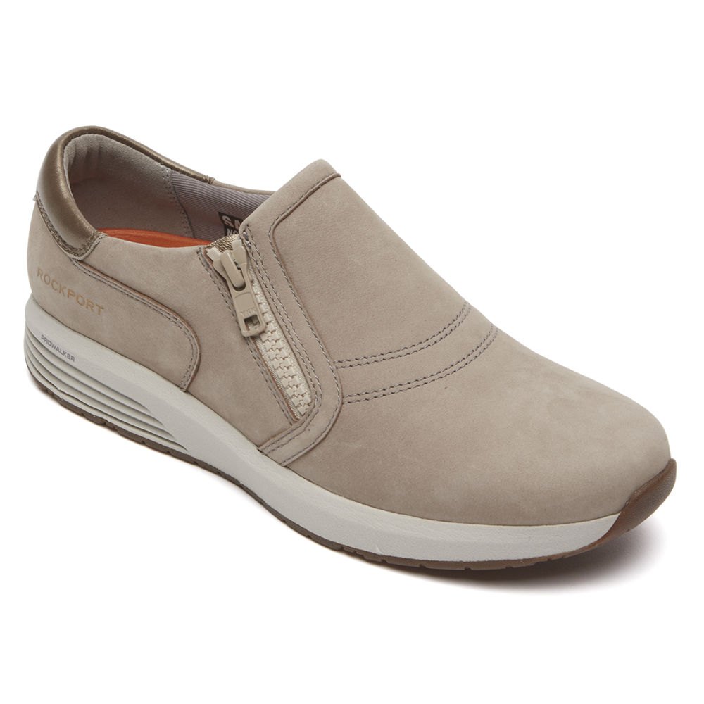 Rockport Sneakers For Womens Grey - Trustride ProWalker Slip-On - JI0275389